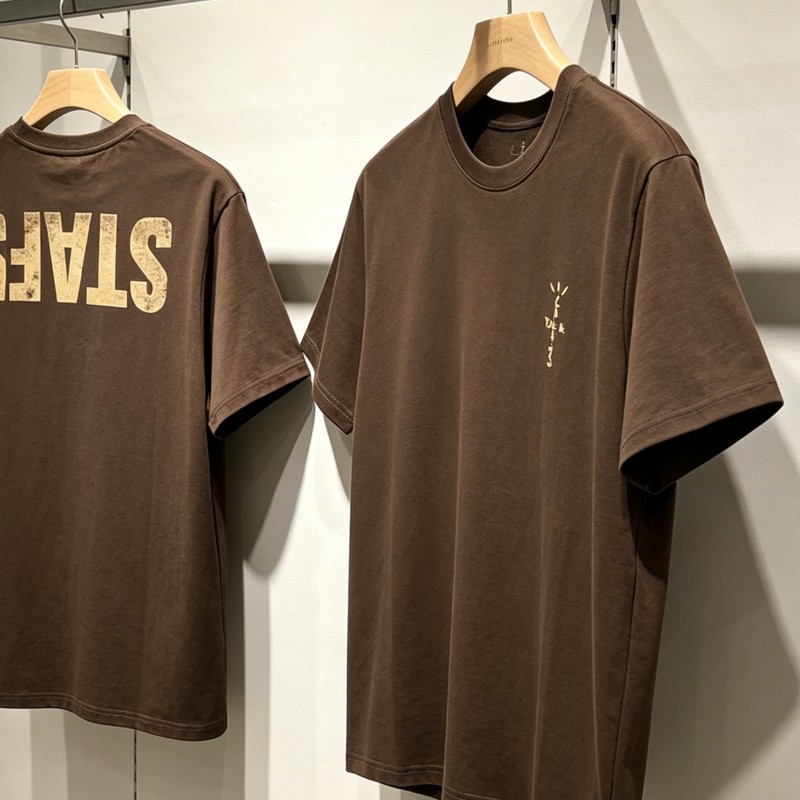 Cactus Jack Tee - T-shirt estive marroni Cactus Jack con
