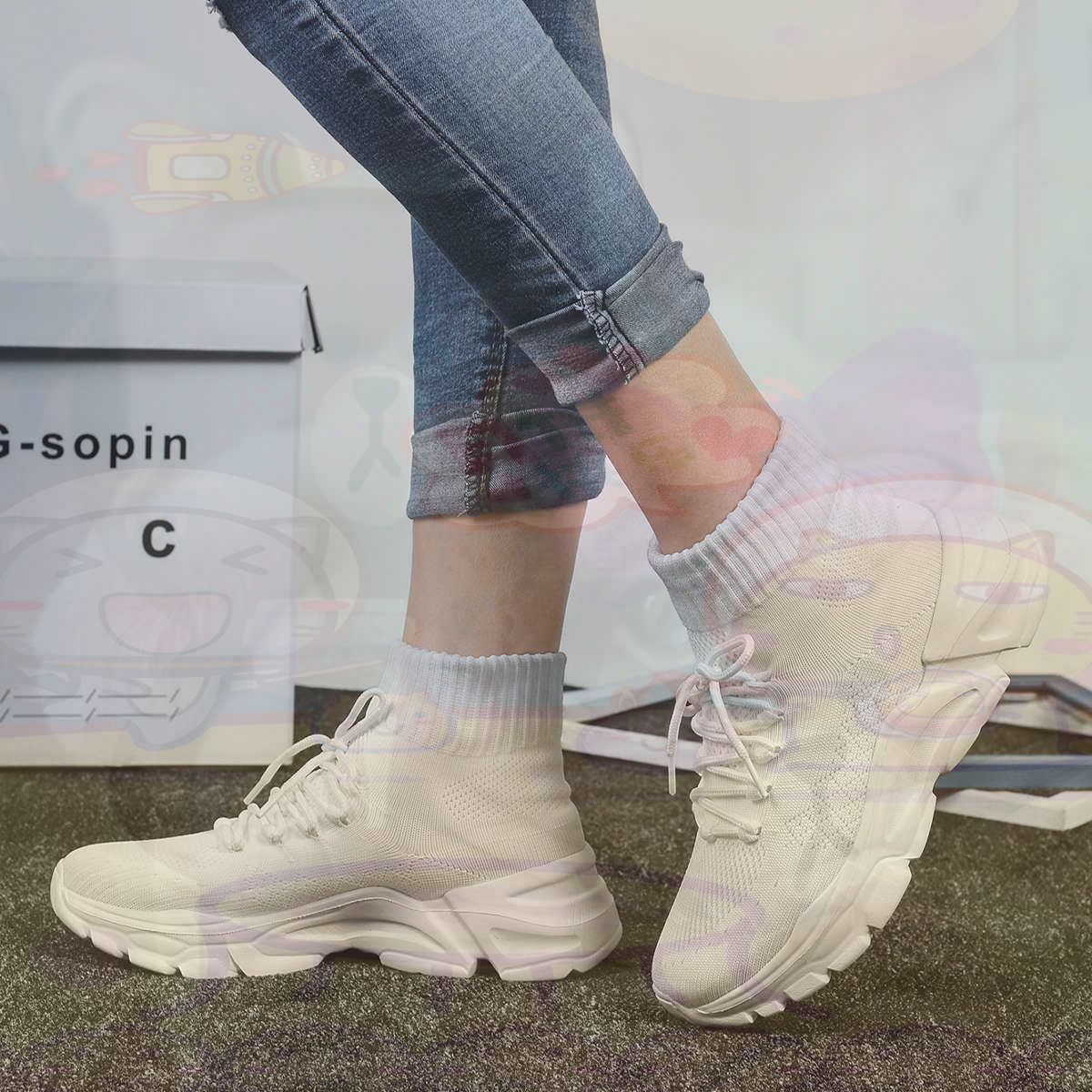 Streetwear Brand Expensive - Aumenta l'altezza Sumer Basket Basket Scarpe